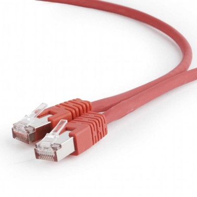 Патч-корд Cablexpert S/FTP (PP6A-LSZHCU-R-0.25M) литой, Cat.6a, 50u, CU, 0.25м, красный