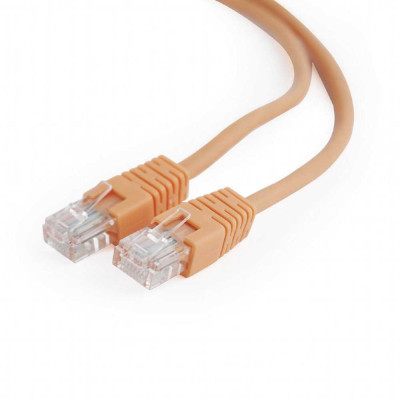 Патч-корд Cablexpert UTP (PP12-5M/O) литой, Cat.5e, 50u, CCA, 5м, оранжевый