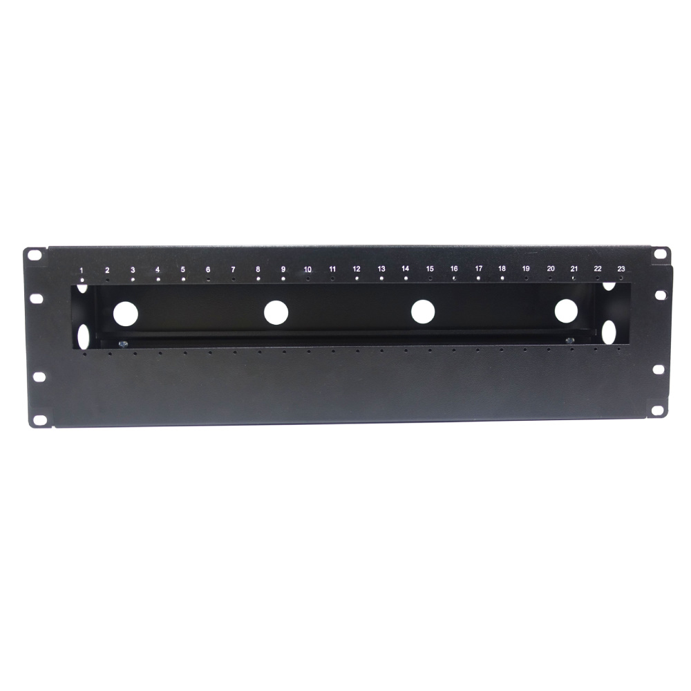 Кронштейн крепления DIN-рейки 19" CSV 3Uх23Din (черный)