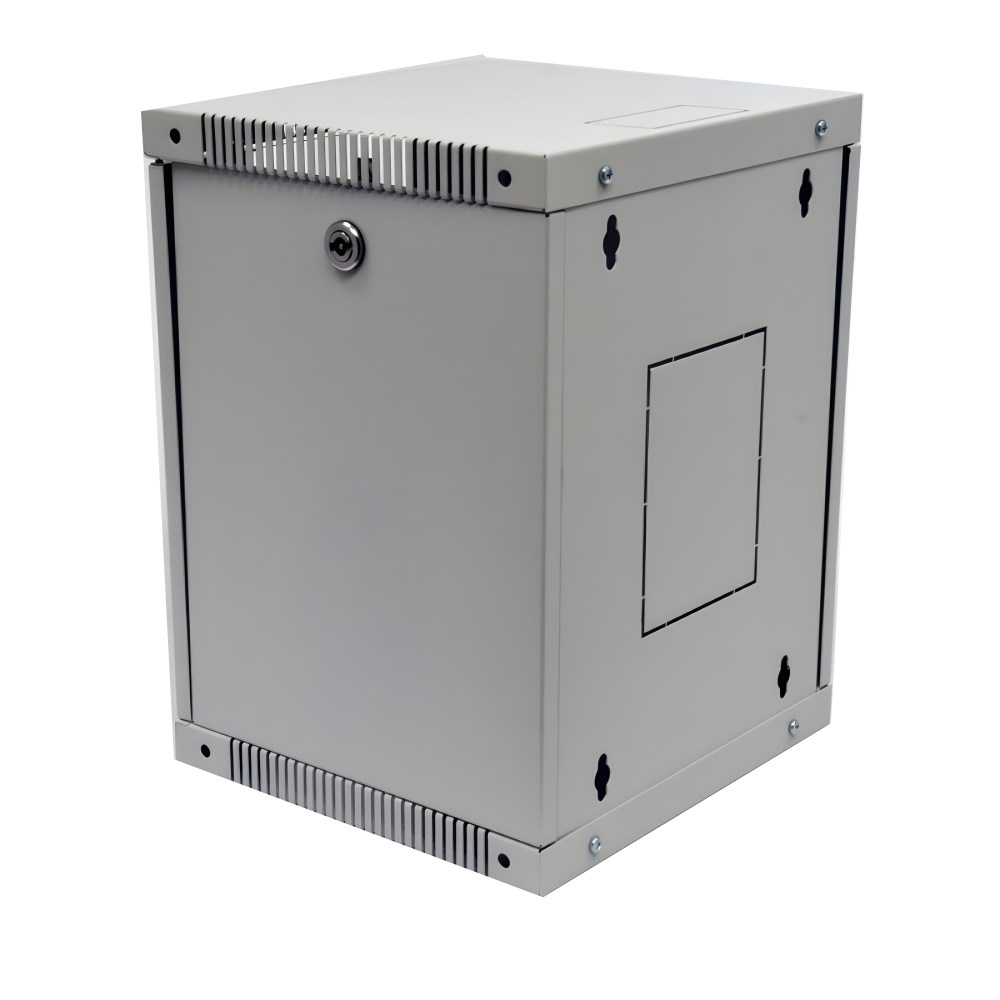 Шкаф настенный CMS 10" 12U, 320x300, UA-ШТК-12U-GR, серый