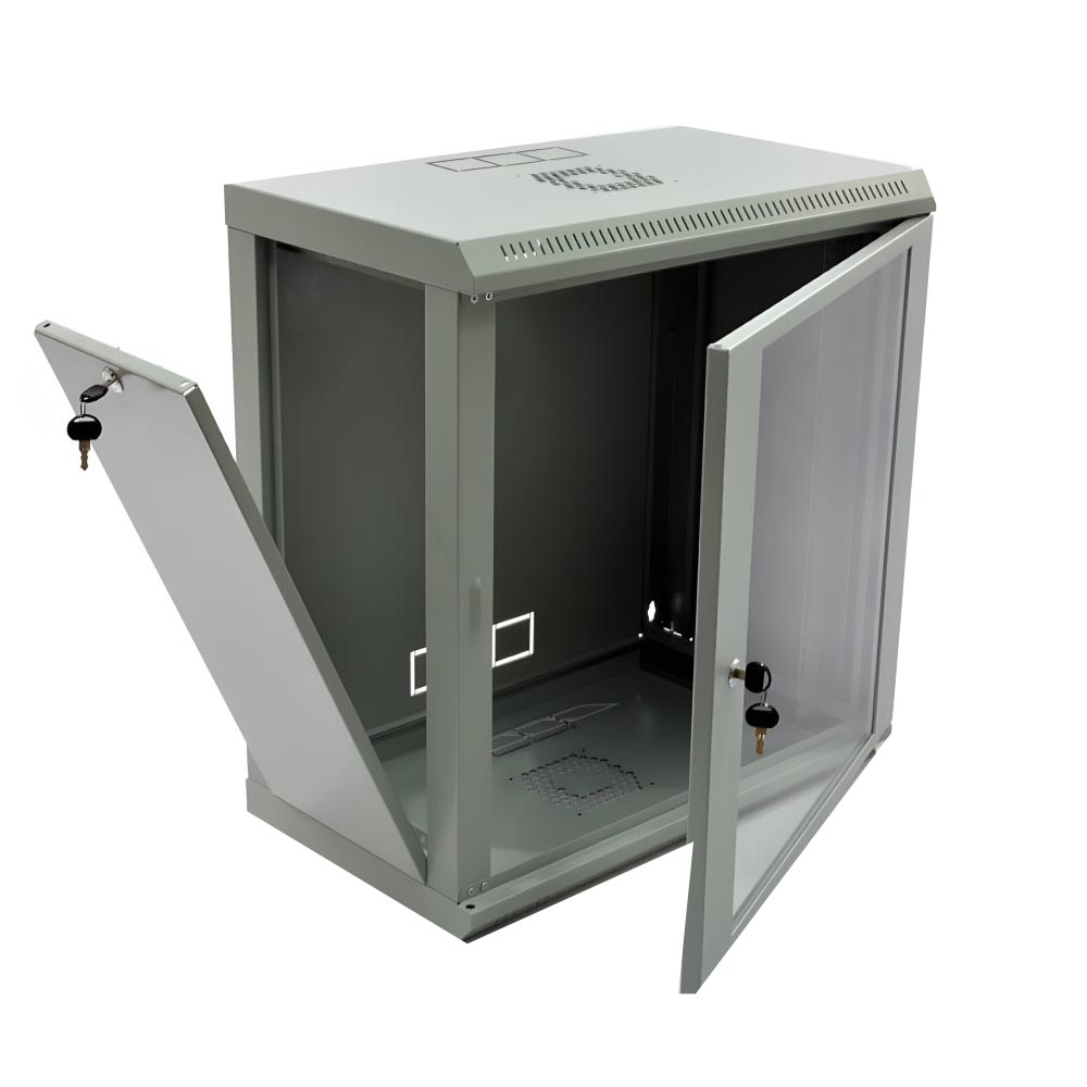Шкаф настенный CMS 12U, 600x350, UA-MGSWL1235G, акрил, серый