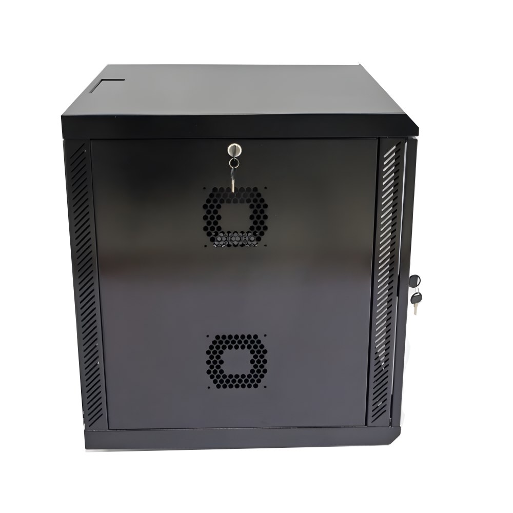 Шкаф настенный CMS 12U, 600x500, UA-MGSWA125B, акрил, черный