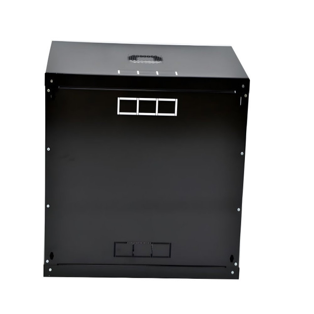 Шкаф настенный CMS 12U, 600x500, UA-MGSWL126B, акрил, черный