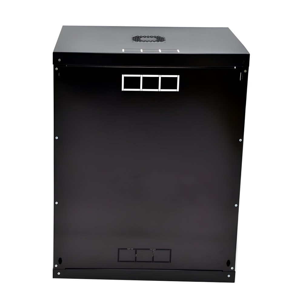 Шкаф настенный CMS 15U, 600x500, UA-MGSWL155B, акрил, черный
