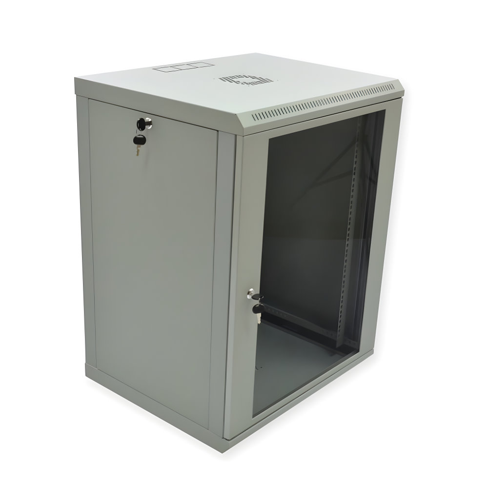 Шкаф настенный CMS 15U, 600x500, UA-MGSWL155G, акрил, серый