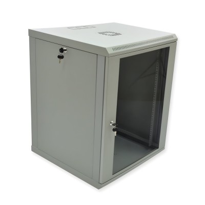 Шкаф настенный CMS 15U, 600x600, UA-MGSWL156G, акрил, серый