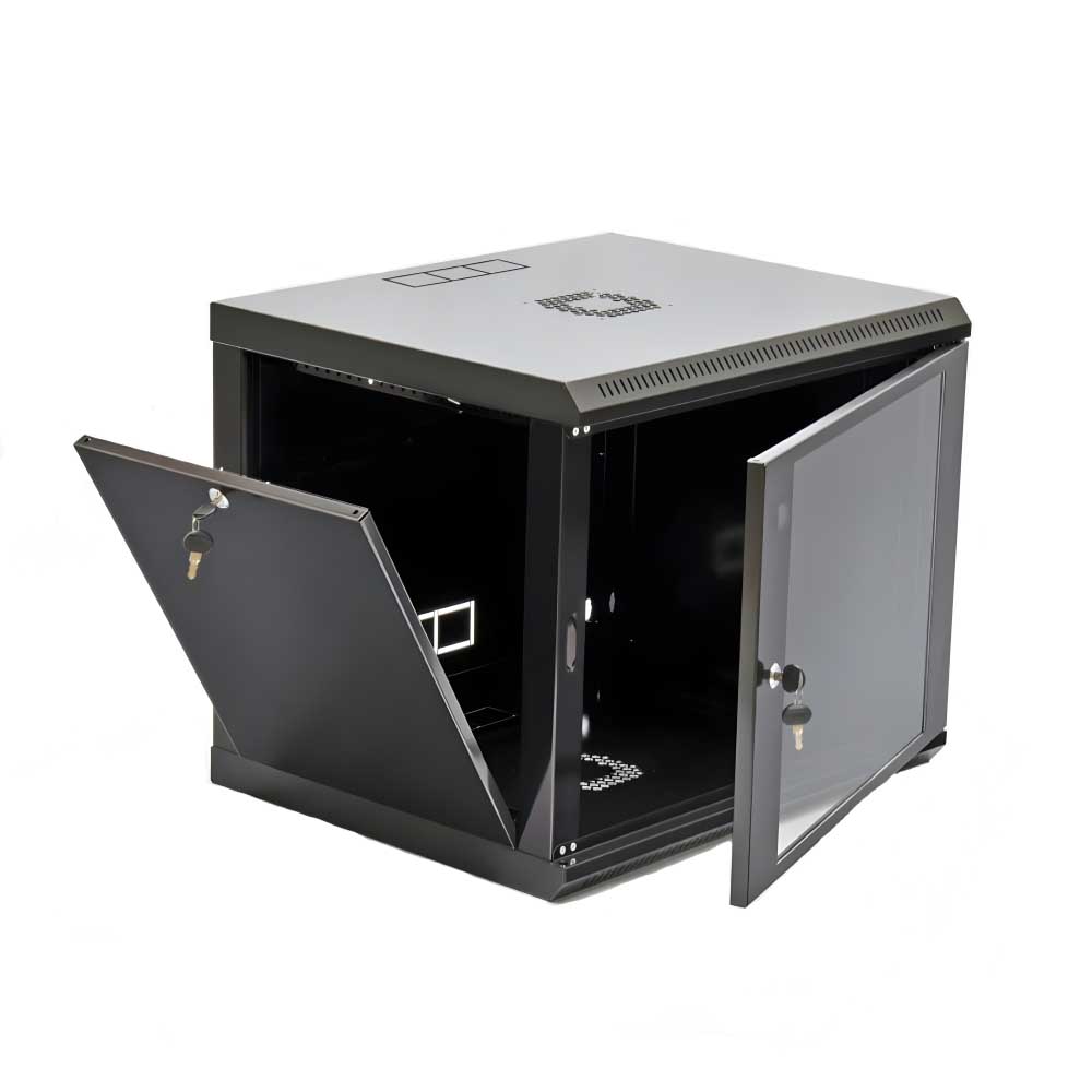 Шкаф настенный CMS 9U, 600x500, UA-MGSWL95B, акрил, черный
