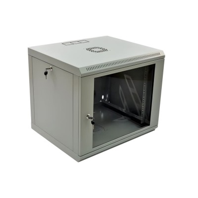 Шкаф настенный CMS 9U, 600x500, UA-MGSWL95G, акрил, серый