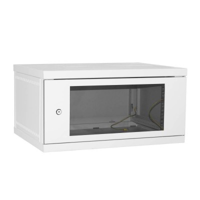 Шкаф настенный IPCOM 6U 600x450, СН-6U-06-04-ДС-1, стекло