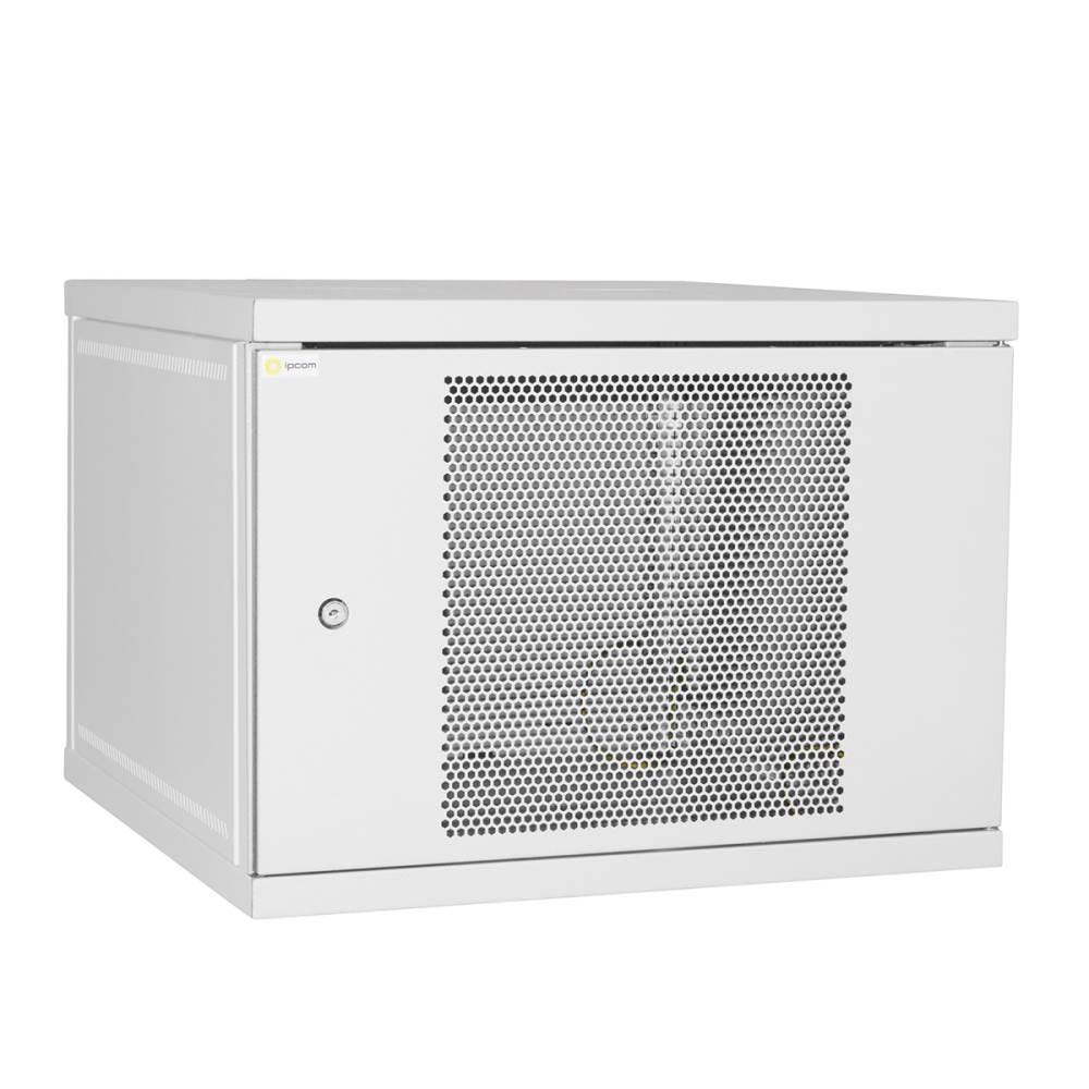 Шкаф настенный IPCOM 6U 600x600, СН-6U-06-06-ДС-1, стекло