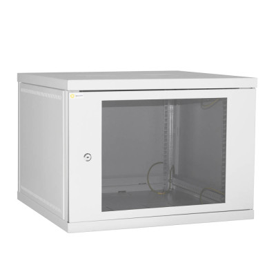 Шафа настінна IPCOM 9U 600x600, СН-9U-06-06-ДС-1, скло