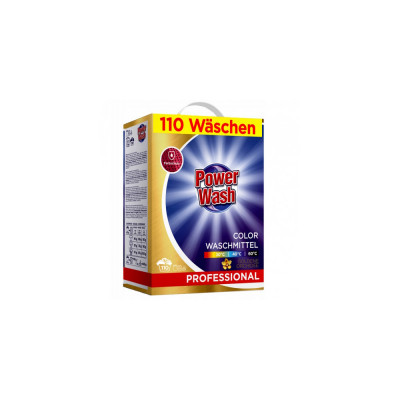 Пральний порошок Power Wash Professional Color 7,7 кг, для кольорової білизни, 110 циклів прання, картон (4260145998198)
