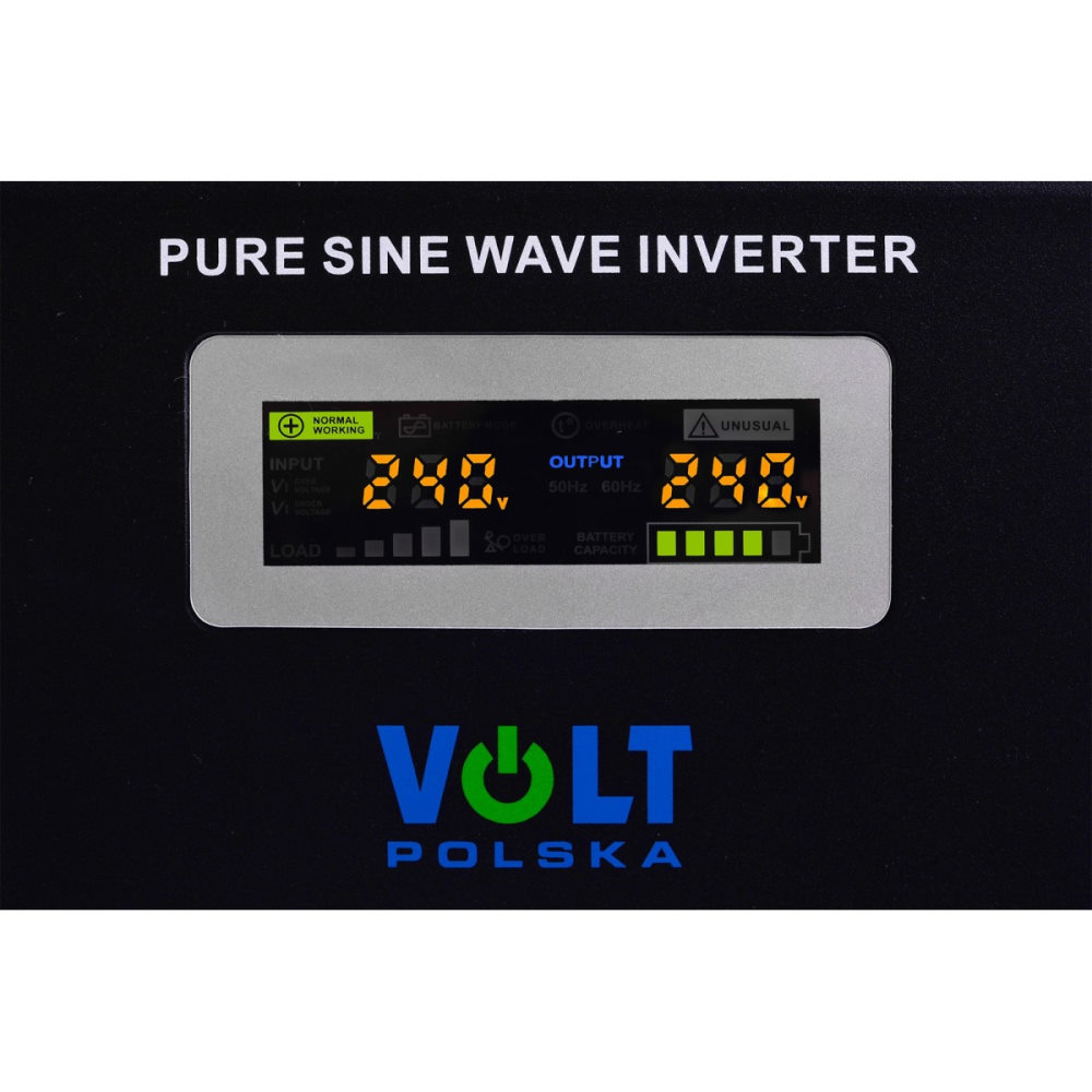 ДБЖ VOLT Polska SINUS PRO 500 W 12/230V (300/500W) чиста синусоїда, під зовнішню АКБ