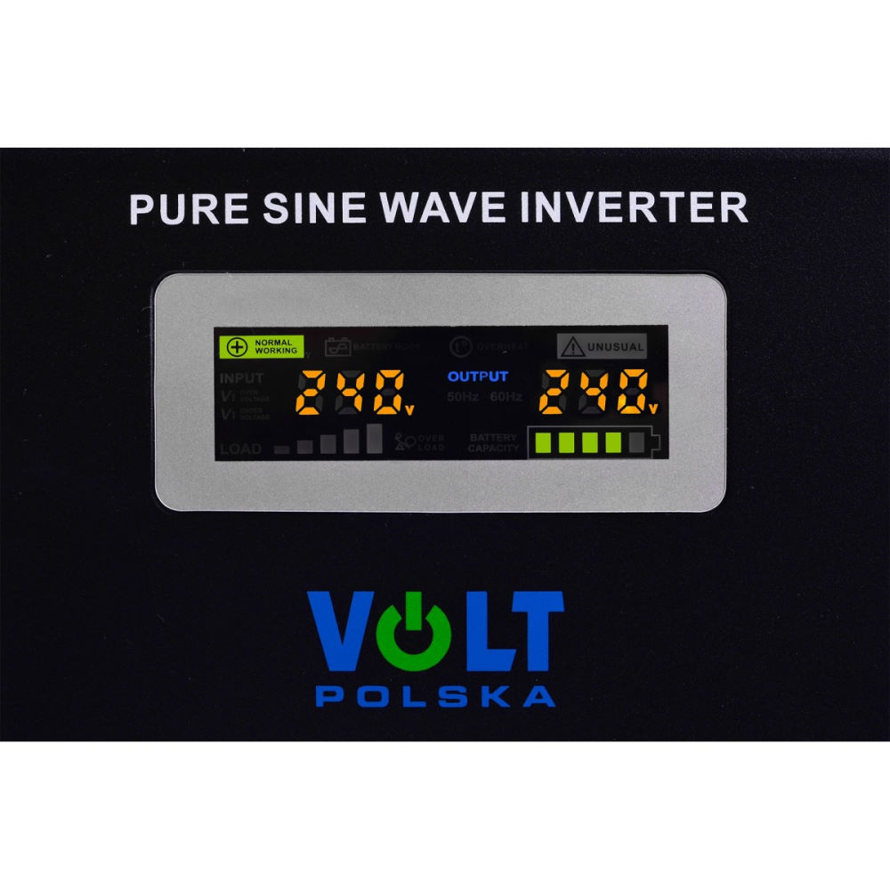 ДБЖ VOLT Polska SINUS PRO 800 W 12/230V (500W/800VA) чиста синусоїда, під зовнішню АКБ (3SP098012W)