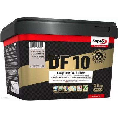 Затирка для швів Sopro DF 10 1082 натуральний-cірий №72 (2,5 кг) (1082/2,5)