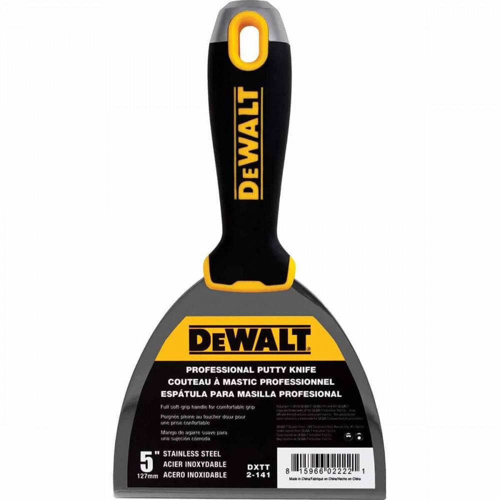 Шпатель DeWalt 5" 127 мм из нержавеющей стали (2-141)
