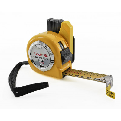 Рулетка строительная Tajima GOATU HI LOCK GASFLM2550 5 м магнитная с держателем на ремень (1001-1894