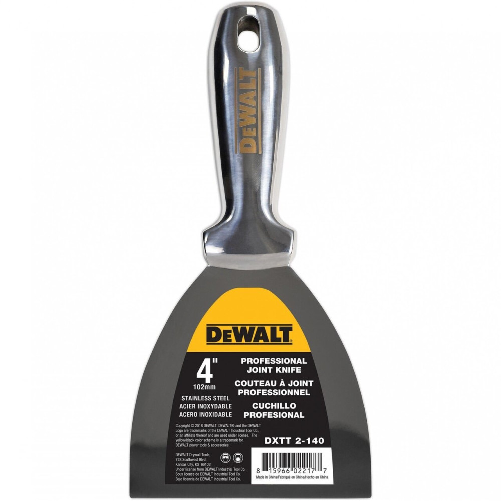 Шпатель DeWalt 4" 102 мм из нержавеющей стали (2-404)