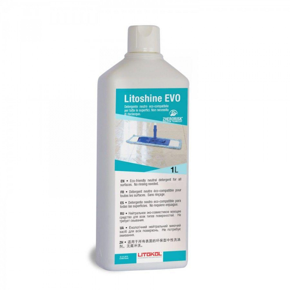 Нейтральное средство для повседневной уборки Litokol Litoshine EVO 1 л (LSHEVO0121)