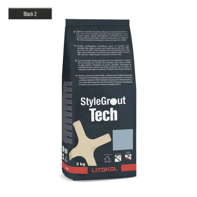 Цементна фуга StyleGrout Tech 0-20 (Black 2) 3 кг (SGTCHBLK20063)