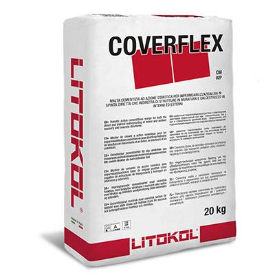 Компонент А цементная двухкомпонентная эластичная гидроизоляция Litokol COVERFLEX 20 кг (CVF0020)