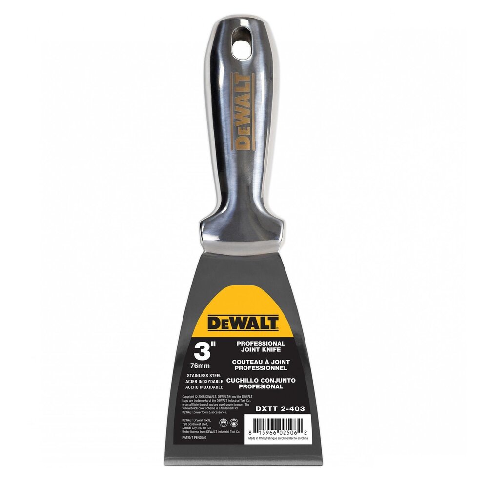 Шпатель DeWalt 3" 76 мм из нержавеющей стали (2-403)