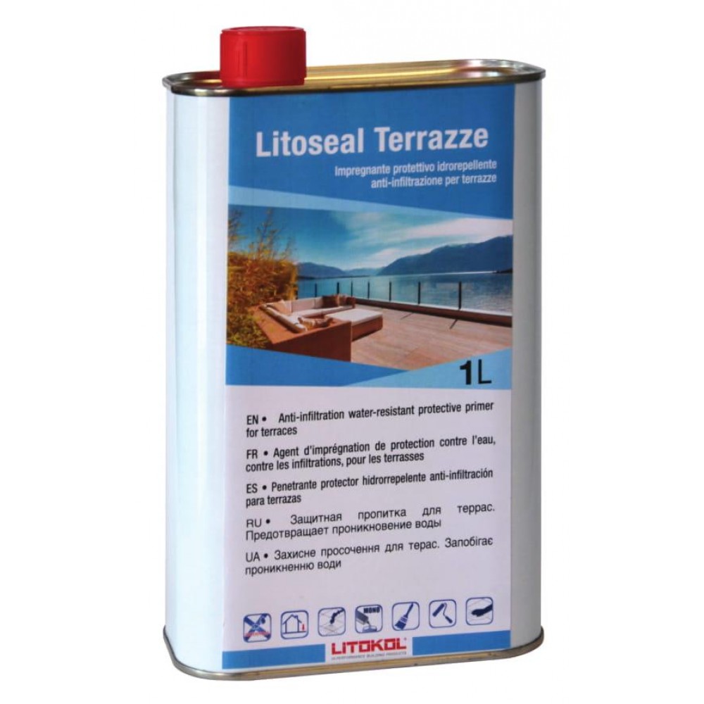 Захисний просочувач для терас Litokol LITOSEAL TERRAZZE 1 л (LTSTRZ0121)