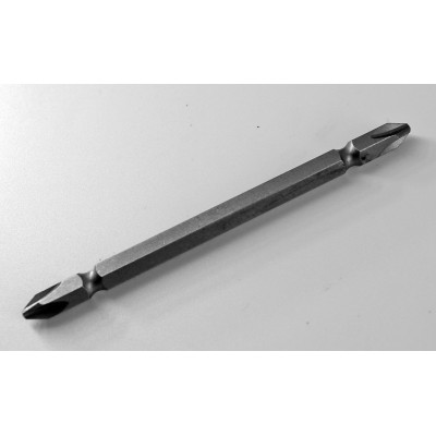 Бита Tajima PH2-100 двусторонняя 100 мм для шуруповерта/дрели (1303-2182)