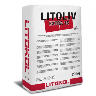 Самовирівнювальна цементна суміш Litokol LITOLIV EXTRA15 20 кг (XTR150020)