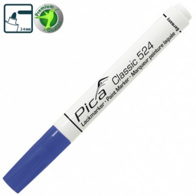 Жидкий промышленний маркер Pica Classic 524/41 Industry Paint Marker, синий (524/41)