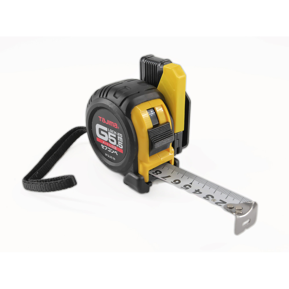 Рулетка строительная Tajima G LOCK SFGL25-55BL 5,5 м с держателем на ремень (1001-1660)