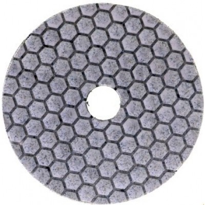 Алмазний гнучкий шліфувальний диск (черепашка) StoneCraft на липучці №100 (100G100Hex)
