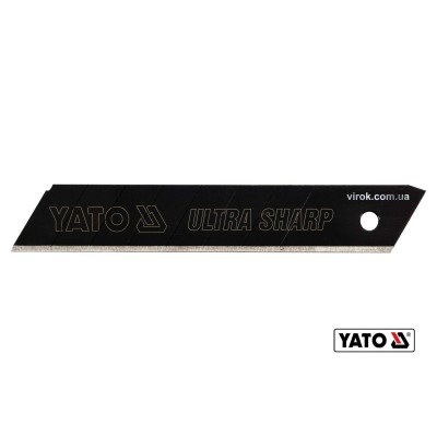 Лезвия стальные YATO 100 мм с отломными сегментами 18 мм (10 шт./уп.) (YT-75261)