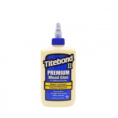 Столярный ПВА клей для дерева Titebond II Premium Wood Glue D3, медово-кремовый, 237 мл (5003) (5003