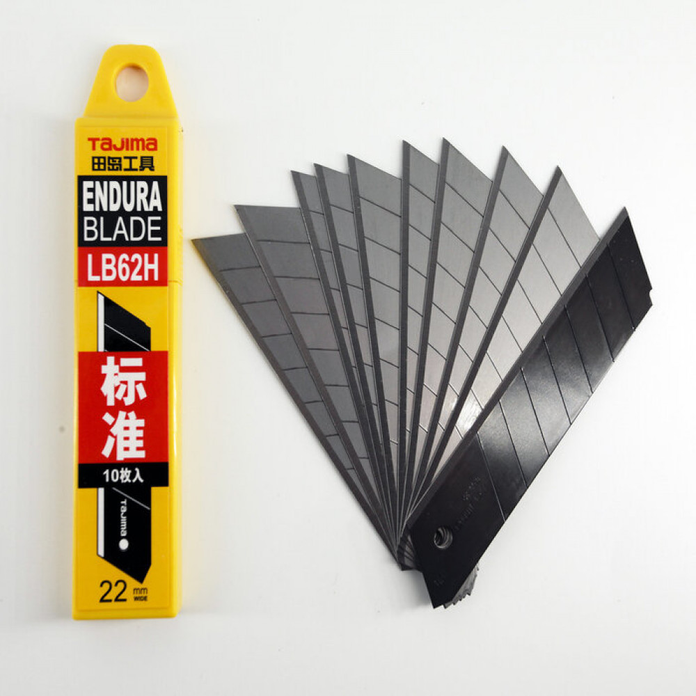Лезвия сегментные Tajima LB62H 22 мм серые (10 шт./уп.) (1102-0024)