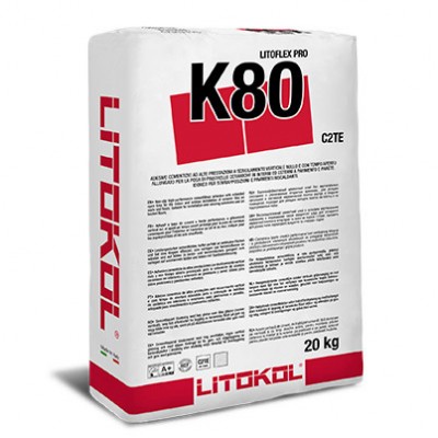 Клей на цементній основі Litokol LITOFLEX PRO K80 20 кг C2TE сірий (K80PROG0020)