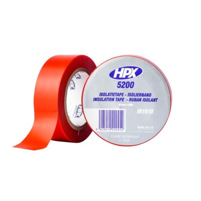 Професійна ізоляційна стрічка HPX 5200 19ммx10м червона (IR1910)