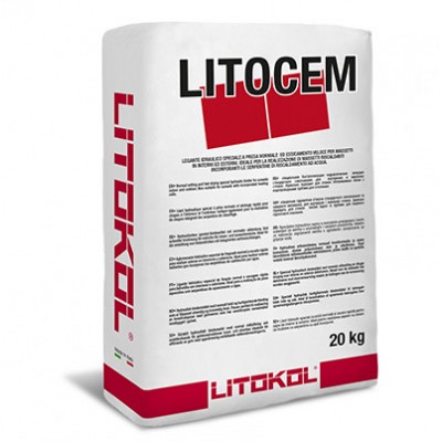 Стяжка на цементной основе Litokol LITOCEM быстросохнущая 20 кг серый (LTC0020)