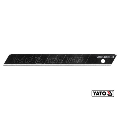 Леза сталеві YATO 110 мм з відламними сегментами 9 мм (10 шт./уп.) (YT-75260)