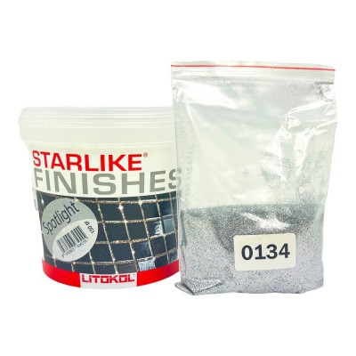 Добавка SPOTLIGHT до епоксидної фуги Litokol Starlike EVO срібні блискітки на 1 кг (STRSPL0030)