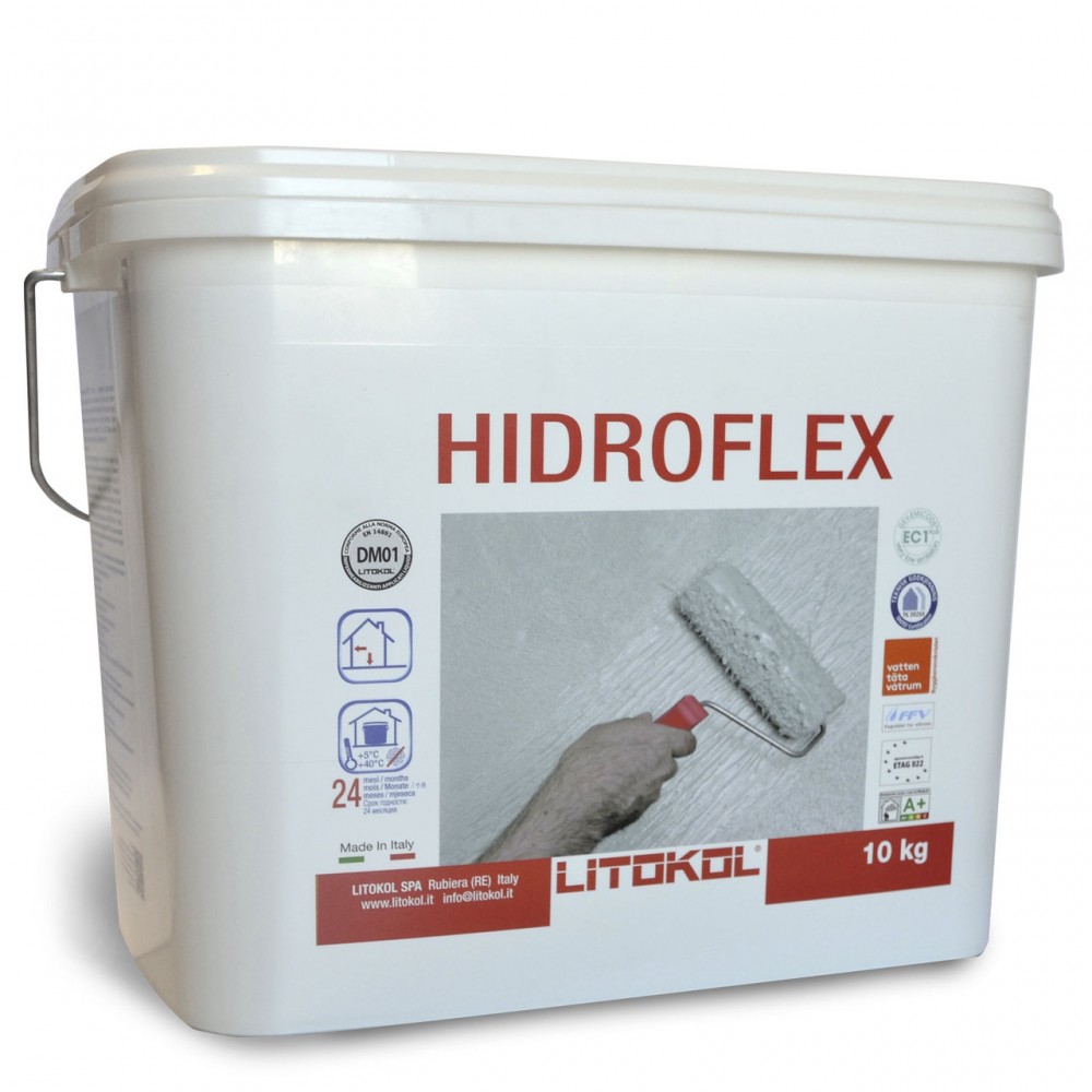 Гідроізоляція обмазувальна для внутрішніх робіт Litokol HIDROFLEX 10 кг (HFL0010)
