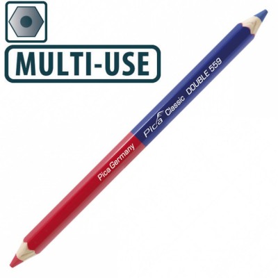 Олівець PICA Classic DOUBLE універсальний червоно-синій (559-10)