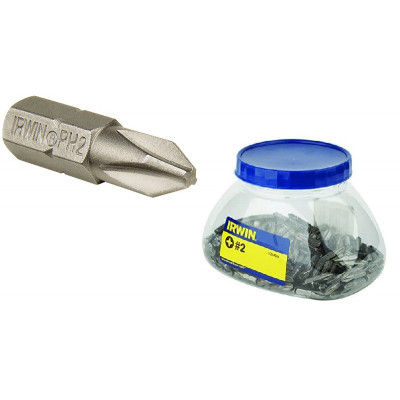 Набор бит IRWIN Philips PH 2 "Grabit Jar" 1/4" 25 мм, 250 шт (10504384)