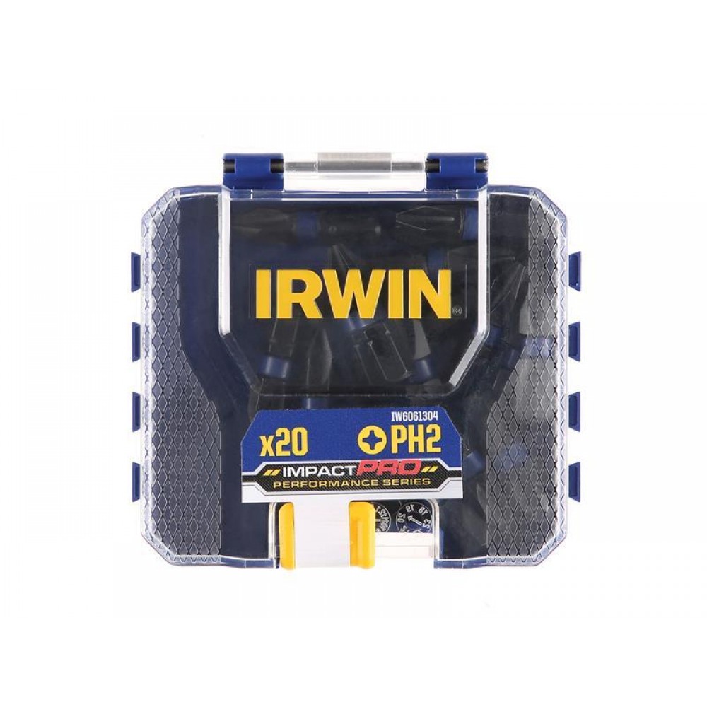 Біти IRWIN IMPACT PRO 1/4" 25мм PH2, 20шт (в кейсі) (IW6061304)