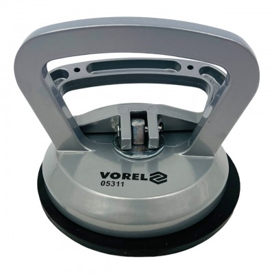 Одинарна присоска VOREL алюмінієва 115 мм до 40 кг (05311)
