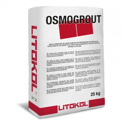 Гідроізоляція проникна Litokol OSMOGROUT від негативного тиску води 25 кг (OSMG0025)
