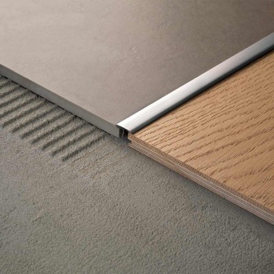 Профиль алюминиевый PROFILITEC COVERTEC Т-образный для плитки 2700х14х9 мм серый (SP 14 AS)