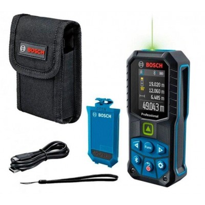 Лазерний далекомір Bosch Professional GLM 50-27 CG з акб BA 3,7V 1,0Ah A та кабелем USB-C (0601072U01)