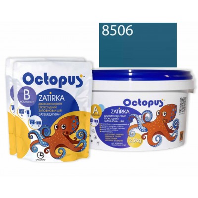 Двокомпонентна епоксидна фуга Octopus Zatirka колір бірюзовий океан 8506 2,5 кг (8506-2)