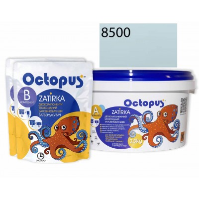 Двокомпонентна епоксидна фуга Octopus Zatirka колір бірюзовий океан 8500 2,5 кг (8500-2)